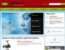 Tablet Screenshot of privlac.cz